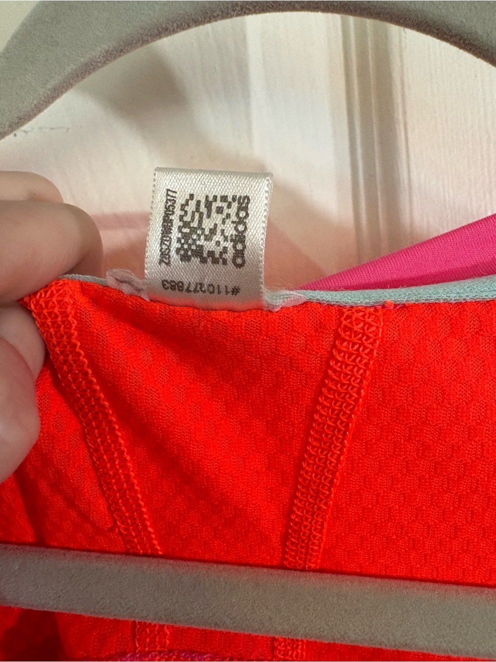 adidas Women’s Bright Pink Short Sleeve Tee with Red Accents - Picture 5 of 9